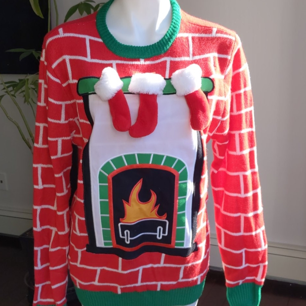 Party sweater Christmas top Ugly sweater. Offers welcome